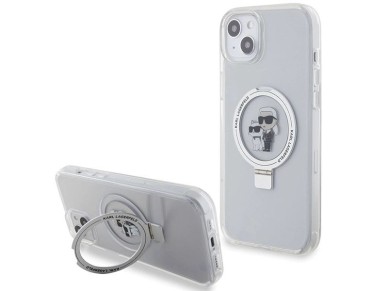 Capa rígida branca/branca Karl Lagerfeld KLHMP15MHMRSKCH para iPhone 15 Plus / 14 Plus de 6,7" com s Capa rígida branca/branca Karl Lagerfeld KLHMP15MHMRSKCH para iPhone 15 Plus / 14 Plus de 6,7" com s