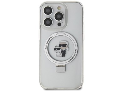 Karl Lagerfeld KLHMP15XHMRSKCH iPhone 15 Pro Max 6.7" white/white hardcase Ring Stand Karl&Choupette Karl Lagerfeld KLHMP15XHMRSKCH iPhone 15 Pro Max 6.7" white/white hardcase Ring Stand Karl&Choupette
