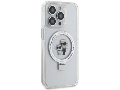 Karl Lagerfeld KLHMP15XHMRSKCH iPhone 15 Pro Max 6.7" white/white hardcase Ring Stand Karl&Choupette Karl Lagerfeld KLHMP15XHMRSKCH iPhone 15 Pro Max 6.7" white/white hardcase Ring Stand Karl&Choupette