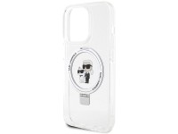 Capa rígida branca/branca Karl Lagerfeld KLHMP15XHMRSKCH para iPhone 15 Pro Max 6.7" com suporte de Capa rígida branca/branca Karl Lagerfeld KLHMP15XHMRSKCH para iPhone 15 Pro Max 6.7" com suporte de