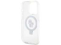 Capa rígida branca/branca Karl Lagerfeld KLHMP15XHMRSKCH para iPhone 15 Pro Max 6.7" com suporte de Capa rígida branca/branca Karl Lagerfeld KLHMP15XHMRSKCH para iPhone 15 Pro Max 6.7" com suporte de