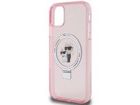 Karl Lagerfeld Ring Stand Karl&Choupette MagSafe case for iPhone 11 / Xr - pink Karl Lagerfeld Ring Stand Karl&Choupette MagSafe case for iPhone 11 / Xr - pink