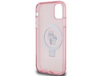 Karl Lagerfeld Ring Stand Karl&Choupette MagSafe case for iPhone 11 / Xr - pink Karl Lagerfeld Ring Stand Karl&Choupette MagSafe case for iPhone 11 / Xr - pink