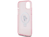 Suporte de anel Karl Lagerfeld, capa MagSafe Karl&Choupette para iPhone 15 Plus - rosa Suporte de anel Karl Lagerfeld, capa MagSafe Karl&Choupette para iPhone 15 Plus - rosa
