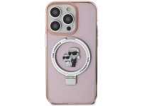 Karl Lagerfeld KLHMP15LHMRSKCP iPhone 15 Pro 6.1" rosa/rosa estuche rígido Ring Stand Karl&Choupette Karl Lagerfeld KLHMP15LHMRSKCP iPhone 15 Pro 6.1" rosa/rosa estuche rígido Ring Stand Karl&Choupette