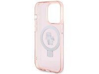 Karl Lagerfeld KLHMP15LHMRSKCP iPhone 15 Pro 6.1" rosa/rosa estuche rígido Ring Stand Karl&Choupette Karl Lagerfeld KLHMP15LHMRSKCP iPhone 15 Pro 6.1" rosa/rosa estuche rígido Ring Stand Karl&Choupette