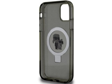 Karl Lagerfeld Ring Stand Karl&Choupette MagSafe case for iPhone 11 / Xr - black Karl Lagerfeld Ring Stand Karl&Choupette MagSafe case for iPhone 11 / Xr - black