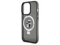 Suporte de anel Karl Lagerfeld, capa MagSafe Karl&Choupette para iPhone 14 Pro - preta Suporte de anel Karl Lagerfeld, capa MagSafe Karl&Choupette para iPhone 14 Pro - preta
