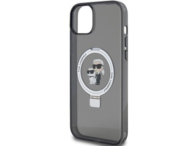 Karl Lagerfeld KLHMP15MHMRSKCK iPhone 15 Plus 6.7" negro/negro estuche rígido Soporte de anillo Karl Karl Lagerfeld KLHMP15MHMRSKCK iPhone 15 Plus 6.7" negro/negro estuche rígido Soporte de anillo Karl