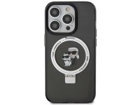Capa rígida preta/preta Karl Lagerfeld KLHMP15LHMRSKCK para iPhone 15 Pro de 6,1" com suporte de ane Capa rígida preta/preta Karl Lagerfeld KLHMP15LHMRSKCK para iPhone 15 Pro de 6,1" com suporte de ane