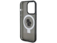 Capa rígida preta/preta Karl Lagerfeld KLHMP15LHMRSKCK para iPhone 15 Pro de 6,1" com suporte de ane Capa rígida preta/preta Karl Lagerfeld KLHMP15LHMRSKCK para iPhone 15 Pro de 6,1" com suporte de ane
