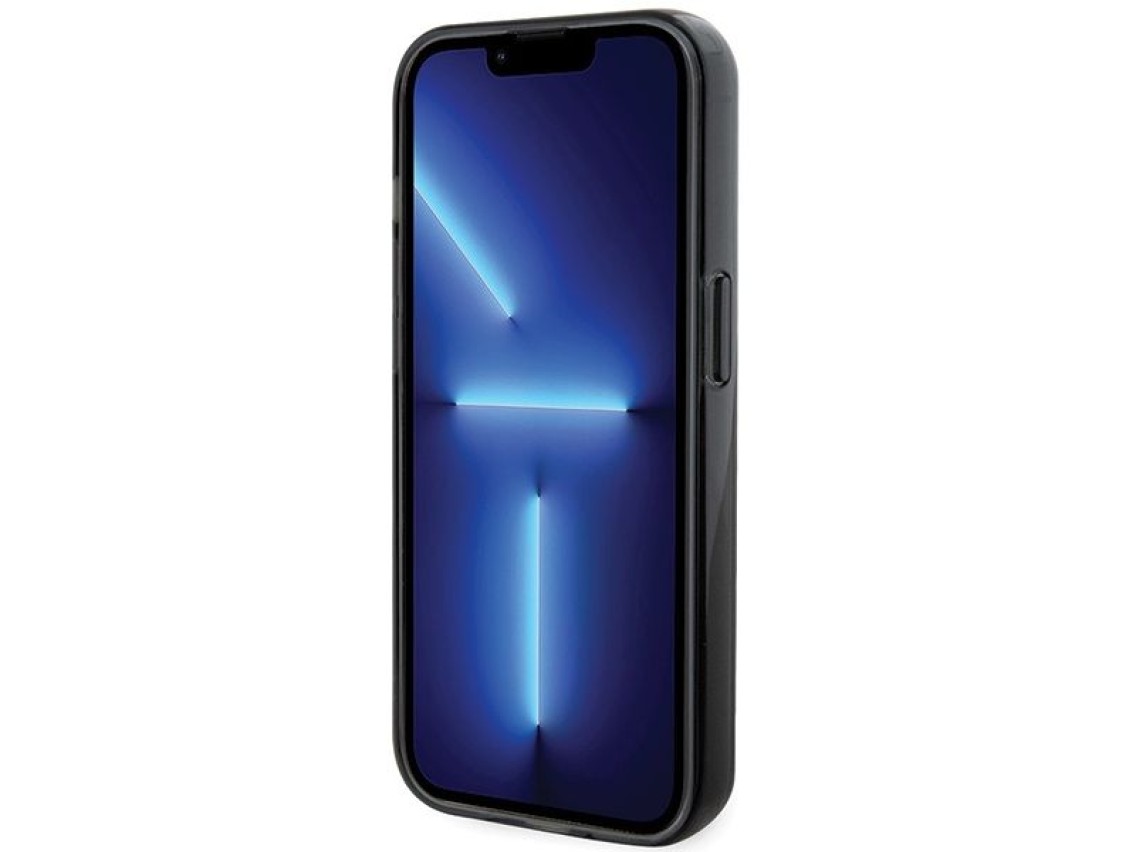 Karl Lagerfeld KLHMP15XHMRSKCK iPhone 15 Pro Max 6.7" negro/negro estuche rígido Soporte de anillo K