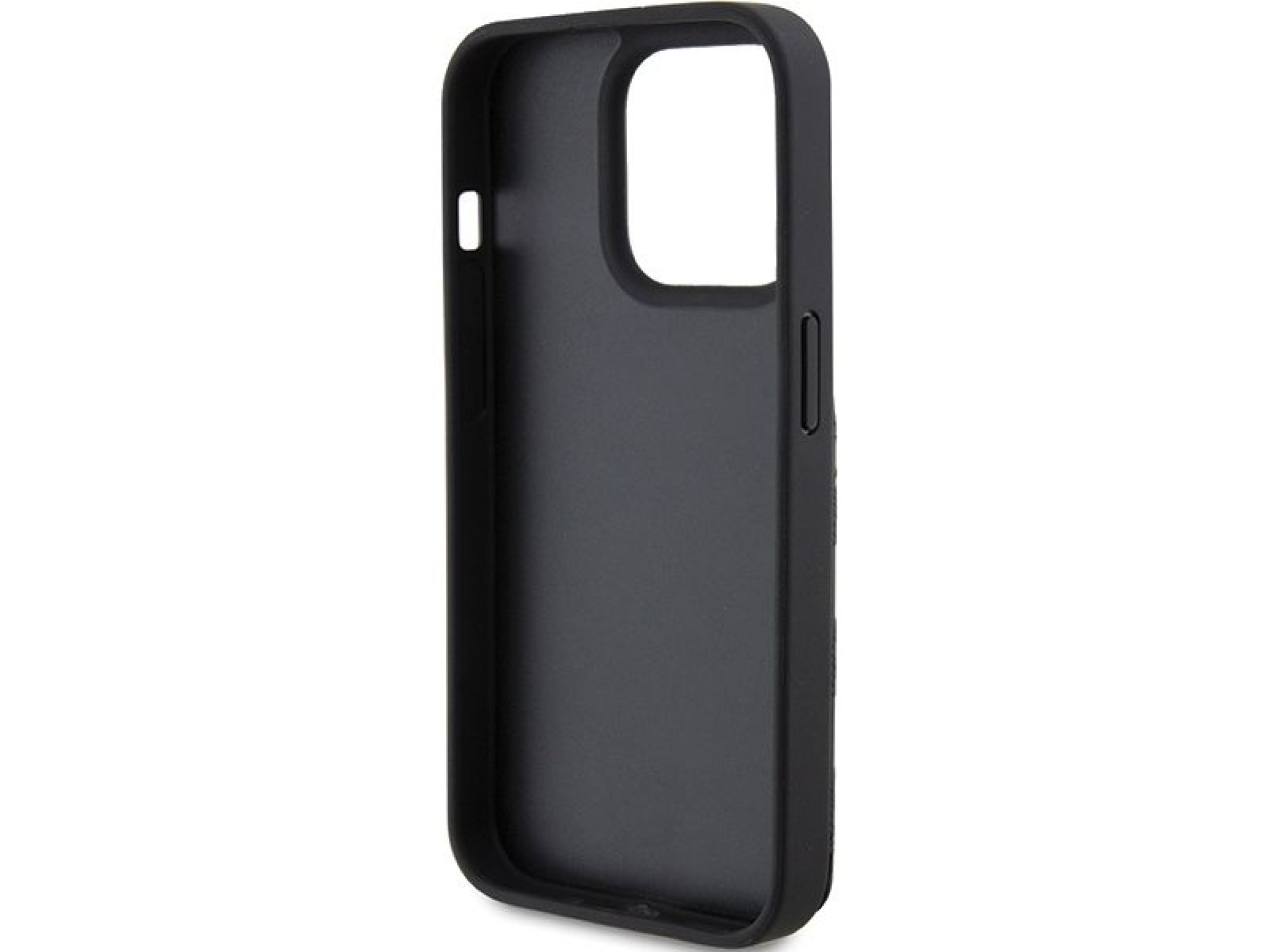 Capa Karl Lagerfeld Saffiano com compartimentos para cartões e suporte Monogram Choupette para iPhon