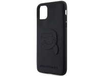 Funda rígida Karl Lagerfeld KLHCN613DRKNK para iPhone 11/Xr de 6,1" en color negro/negro, con diseño Funda rígida Karl Lagerfeld KLHCN613DRKNK para iPhone 11/Xr de 6,1" en color negro/negro, con diseño