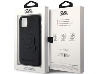 Funda rígida Karl Lagerfeld KLHCN613DRKNK para iPhone 11/Xr de 6,1" en color negro/negro, con diseño Funda rígida Karl Lagerfeld KLHCN613DRKNK para iPhone 11/Xr de 6,1" en color negro/negro, con diseño
