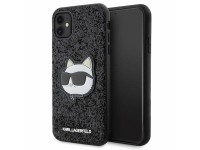 Karl Lagerfeld KLHCN61G2CPK iPhone 11 / Xr 6.1" black/black hardcase Glitter Choupette Patch