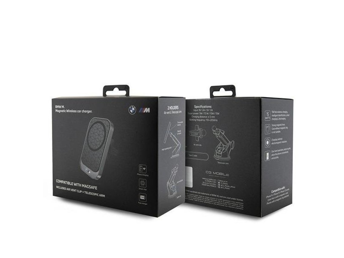 BMW M Edition 15W MagSafe Car Holder for Cockpit/Windshield/Air Vent - Black