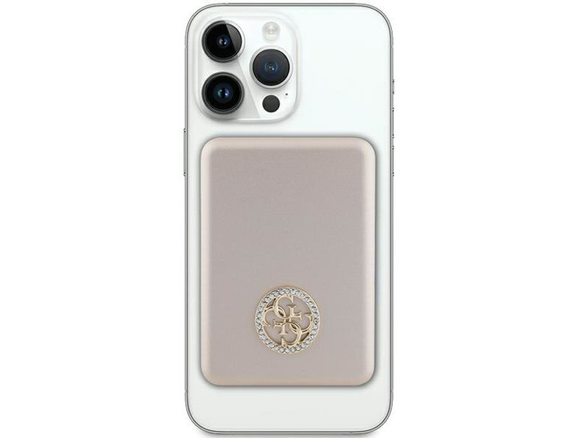 Guess MagSafe 4G Strassed Metal Logo induction power bank 5W 3000mAh - gold