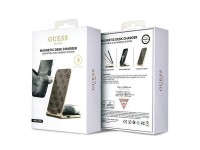 Guess 4G Pattern MagSafe foldable 2in1 15W inductive charger - brown Guess 4G Pattern MagSafe foldable 2in1 15W inductive charger - brown