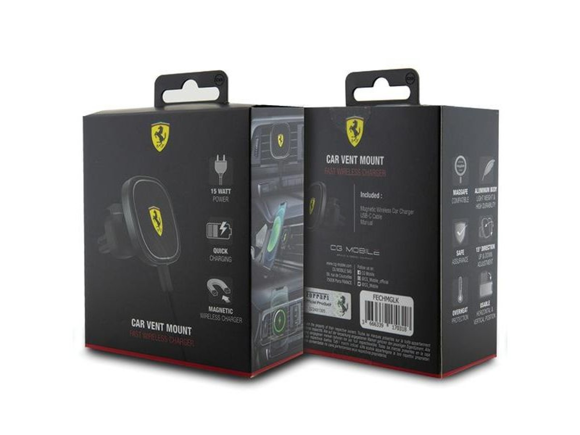 Ferrari nice. induction FECHMGLK 15W for grid black/black 2023 Collection MagSafe