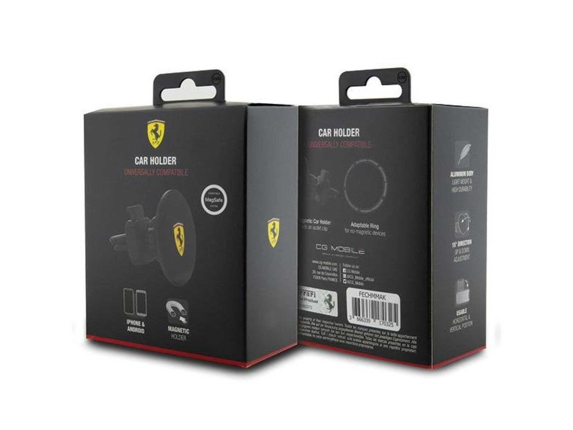 Soporte magnético Ferrari FECHMMAK para parrilla, negro/negro, colección 2023 MagSafe
