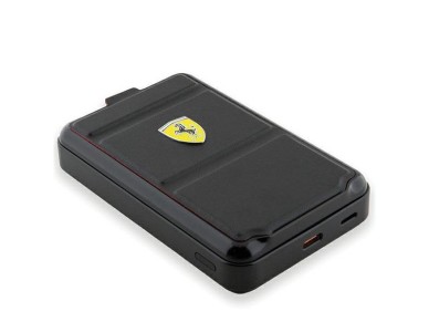 Powerbank Ferrari Metal Logo MagSafe induction 15W 10000 mAh with stand function - black Powerbank Ferrari Metal Logo MagSafe induction 15W 10000 mAh with stand function - black