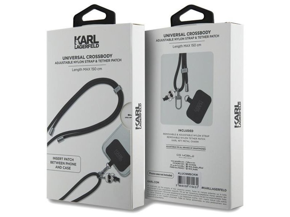 Karl Lagerfeld KLUCNMSCKIK Universal CBDY Cord case - black