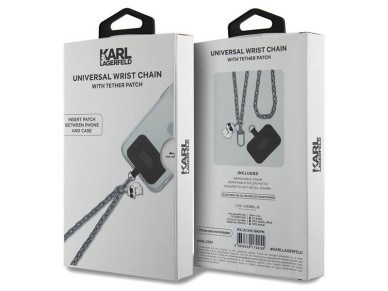 Karl Lagerfeld KLUCHCSKPK Universal Correa de mano universal Estuche Choupette - plateado Karl Lagerfeld KLUCHCSKPK Universal Correa de mano universal Estuche Choupette - plateado
