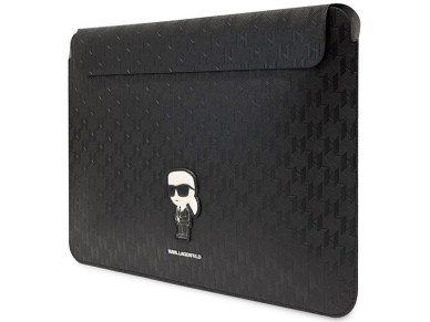 Karl Lagerfeld Saffiano Monogram Ikonik case for a 14" laptop - black Karl Lagerfeld Saffiano Monogram Ikonik case for a 14" laptop - black