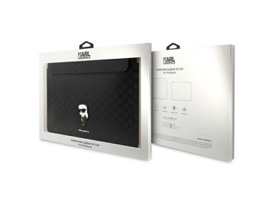 Karl Lagerfeld Saffiano Monogram Ikonik case for a 14" laptop - black Karl Lagerfeld Saffiano Monogram Ikonik case for a 14" laptop - black