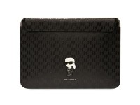 Capa Karl Lagerfeld Saffiano Monogram Ikonik para laptop de 16" - preta Capa Karl Lagerfeld Saffiano Monogram Ikonik para laptop de 16" - preta