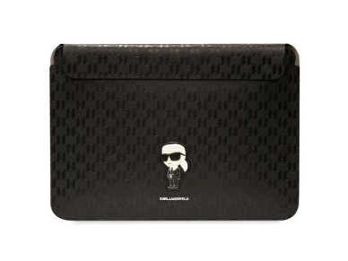 Karl Lagerfeld Saffiano Monogram Ikonik case for a 16" laptop - black Karl Lagerfeld Saffiano Monogram Ikonik case for a 16" laptop - black