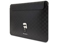 Capa Karl Lagerfeld Saffiano Monogram Ikonik para laptop de 16" - preta Capa Karl Lagerfeld Saffiano Monogram Ikonik para laptop de 16" - preta