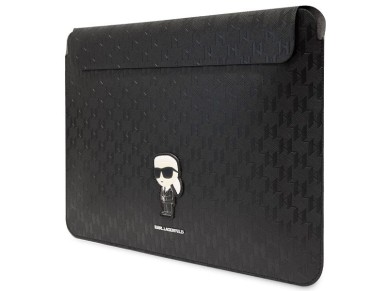 Karl Lagerfeld Saffiano Monogram Ikonik case for a 16" laptop - black Karl Lagerfeld Saffiano Monogram Ikonik case for a 16" laptop - black