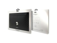 Capa Karl Lagerfeld Saffiano Monogram Ikonik para laptop de 16" - preta Capa Karl Lagerfeld Saffiano Monogram Ikonik para laptop de 16" - preta