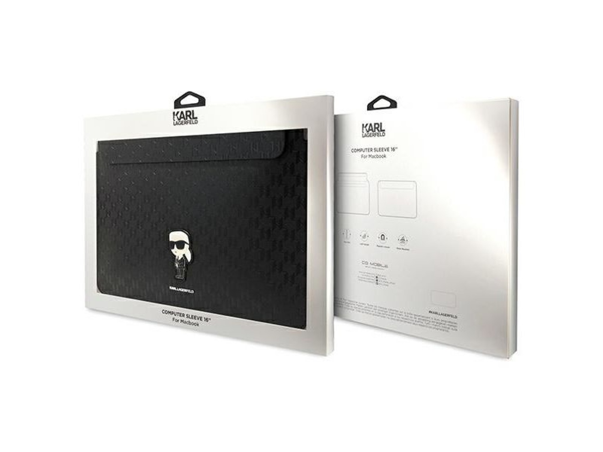 Capa Karl Lagerfeld Saffiano Monogram Ikonik para laptop de 16