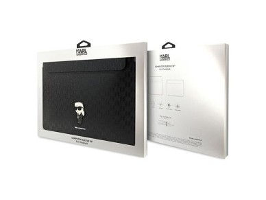 Karl Lagerfeld Saffiano Monogram Ikonik case for a 16" laptop - black Karl Lagerfeld Saffiano Monogram Ikonik case for a 16" laptop - black