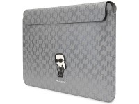 Capa Karl Lagerfeld Saffiano Monogram Ikonik para laptop de 14" - prata Capa Karl Lagerfeld Saffiano Monogram Ikonik para laptop de 14" - prata