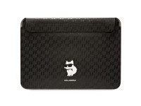 Capa Karl Lagerfeld Saffiano Monogram Choupette para laptop de 14" - preta Capa Karl Lagerfeld Saffiano Monogram Choupette para laptop de 14" - preta
