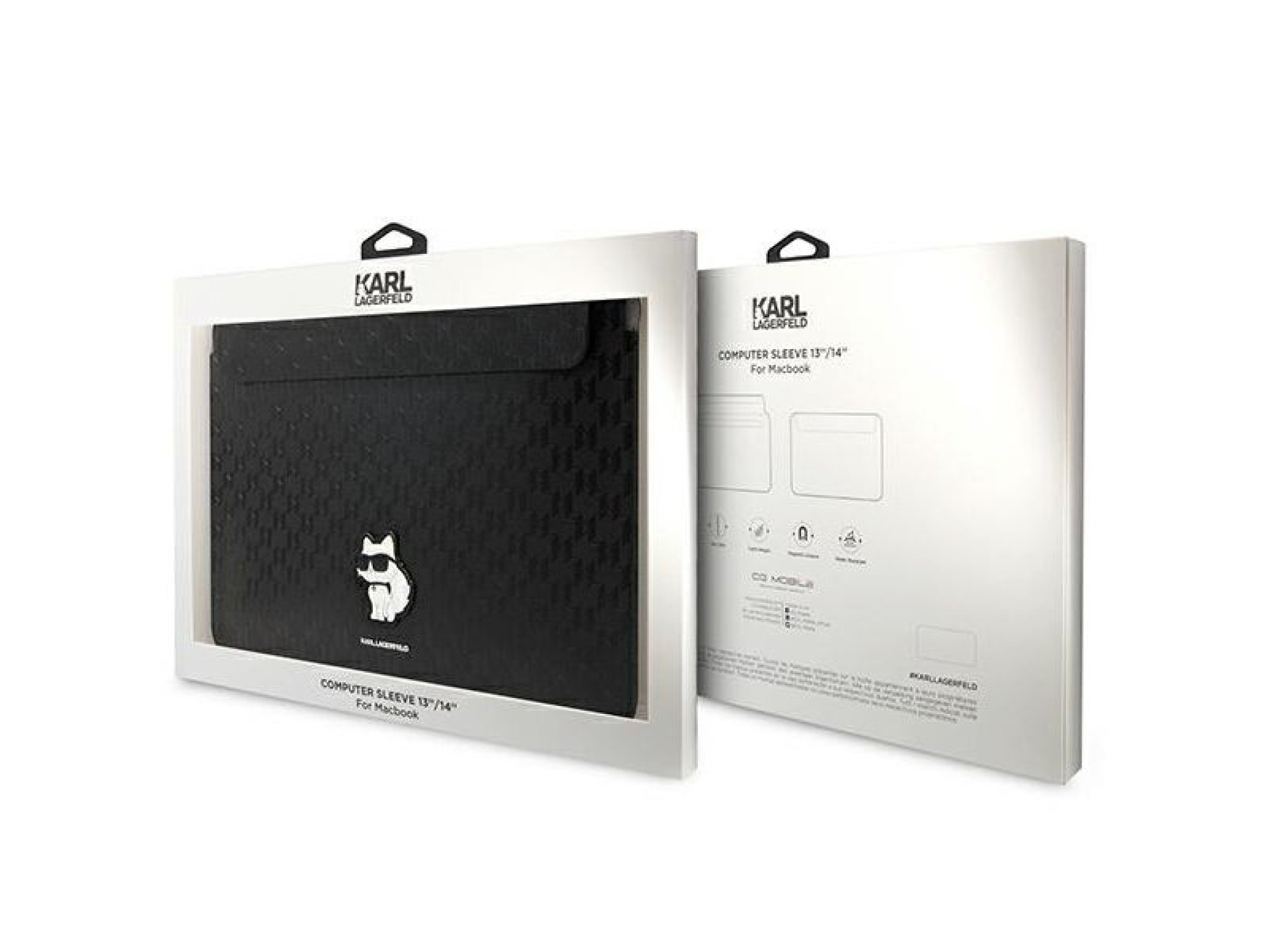 Capa Karl Lagerfeld Saffiano Monogram Choupette para laptop de 14
