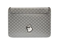 Funda Karl Lagerfeld Saffiano Monogram Choupette para portátil de 14" - plateada Funda Karl Lagerfeld Saffiano Monogram Choupette para portátil de 14" - plateada