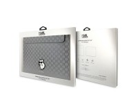Funda Karl Lagerfeld Saffiano Monogram Choupette para portátil de 14" - plateada Funda Karl Lagerfeld Saffiano Monogram Choupette para portátil de 14" - plateada