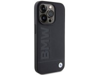 BMW Leather Hot Stamp case for iPhone 15 Pro - black BMW Leather Hot Stamp case for iPhone 15 Pro - black
