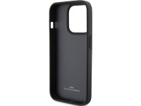 BMW Leather Hot Stamp case for iPhone 15 Pro - black BMW Leather Hot Stamp case for iPhone 15 Pro - black