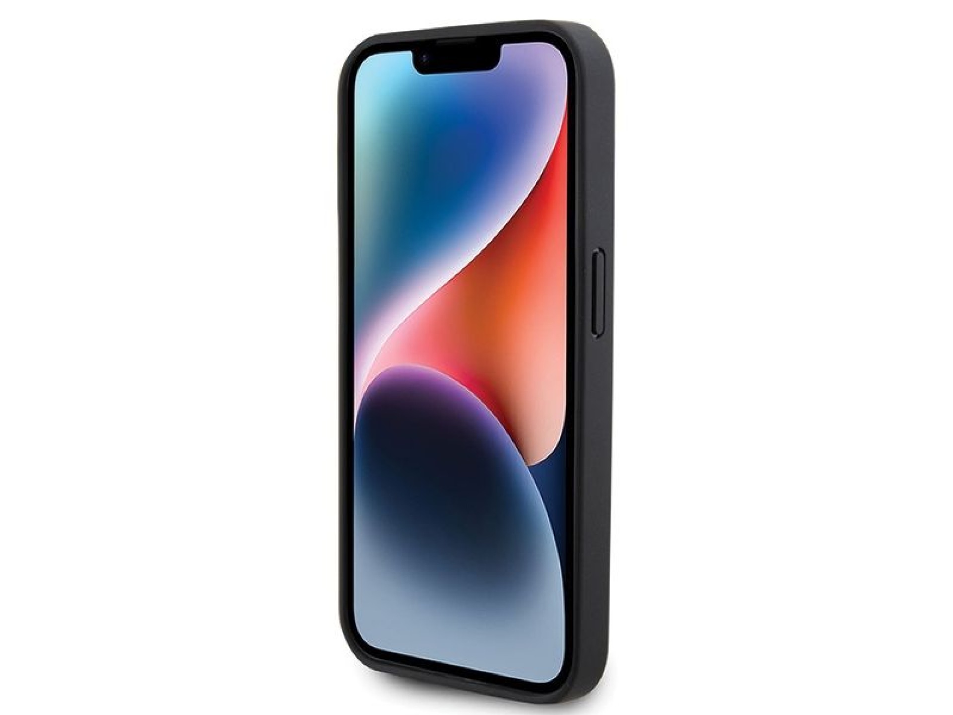 Capa para iPhone 15 Pro Max em couro com gravação a quente da BMW - Preta