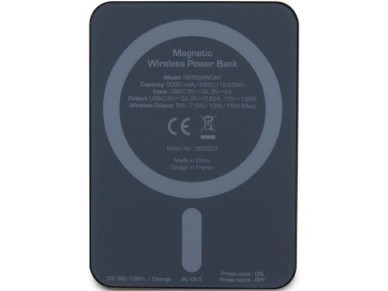 Powerbank Ferrari Metal Logo MagSafe 15W 5000mAh - negro