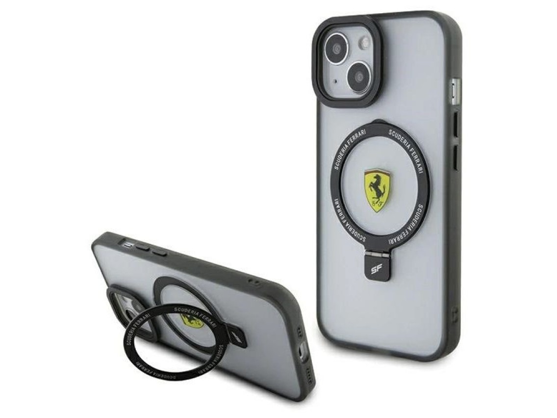 Ferrari Ring Stand 2023 Collection MagSafe Case for iPhone 15 Plus / 14 Plus - Transparent