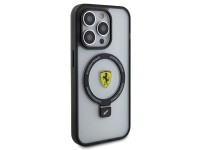 Ferrari FEHMP15LUSCAH iPhone 15 Pro 6.1" capa rígida transparente com suporte de anel 2023 coleção M Ferrari FEHMP15LUSCAH iPhone 15 Pro 6.1" capa rígida transparente com suporte de anel 2023 coleção M