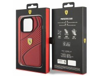 Ferrari Twist Metal Logo case for iPhone 15 Pro - red Ferrari Twist Metal Logo case for iPhone 15 Pro - red
