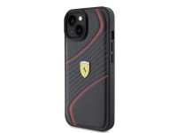 Ferrari FEHCP15SPTWK iPhone 15 6.1" black/black hardcase Twist Metal Logo Ferrari FEHCP15SPTWK iPhone 15 6.1" black/black hardcase Twist Metal Logo